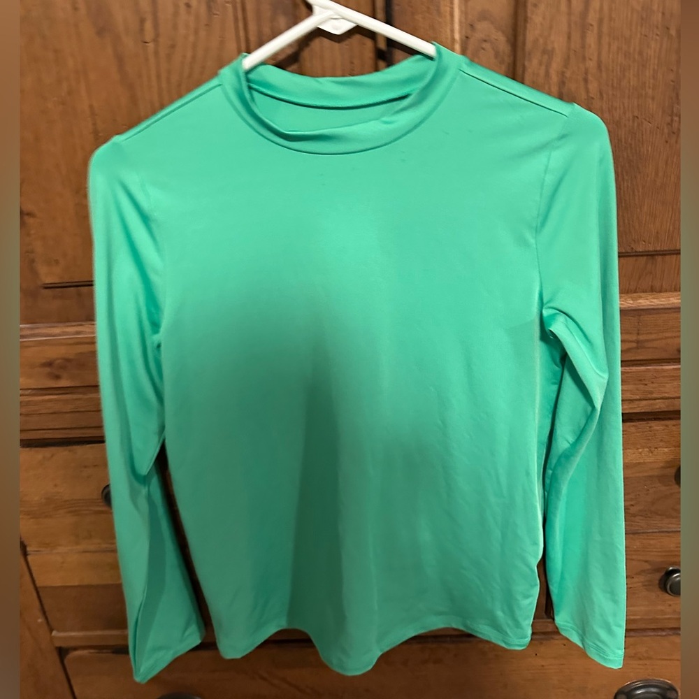 Cat & Jack Boys’ Light Green Rash Guard Swim Shirt – Size XL (14)